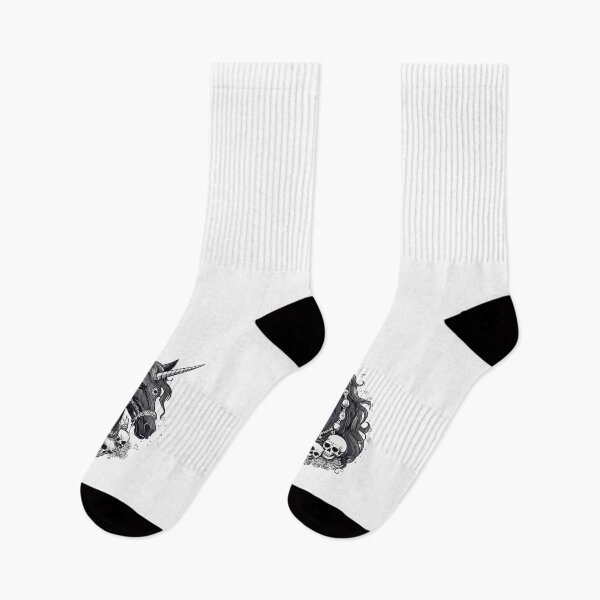 Item preview, Black unicorn with skulls designed and sold by CrazyMindset23.