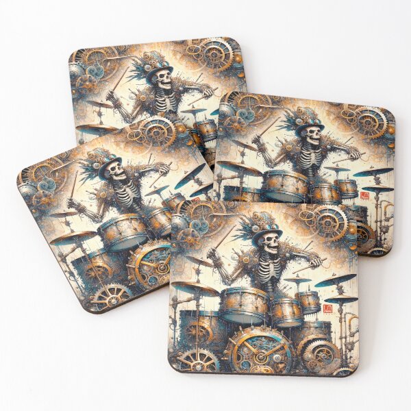 Item preview, Skeleton Rock Band - Drummer designed and sold by LUMINGSTUDIO.