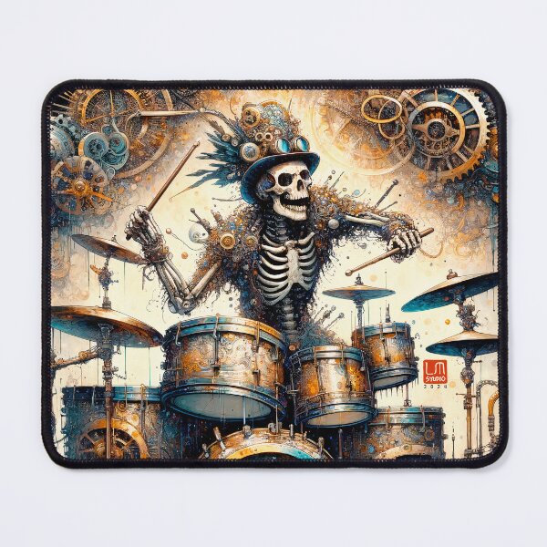 Item preview, Skeleton Rock Band - Drummer designed and sold by LUMINGSTUDIO.