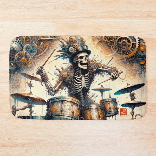 Item preview, Skeleton Rock Band - Drummer designed and sold by LUMINGSTUDIO.