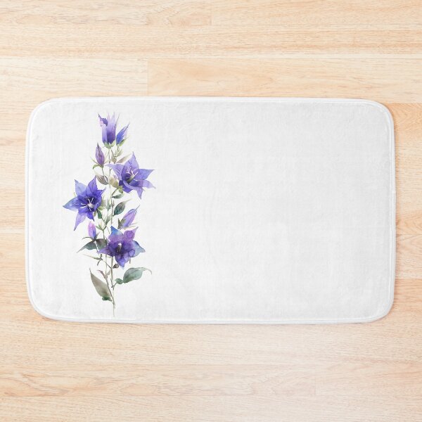 Item preview, Watercolor Campanula Flower designed and sold by junkydotcom.