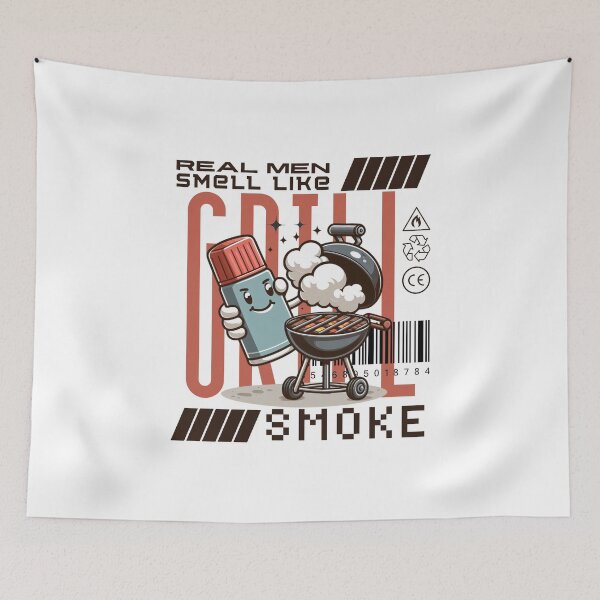 Item preview, Grill : Real men smell like smoke designed and sold by Peerless-Prime.
