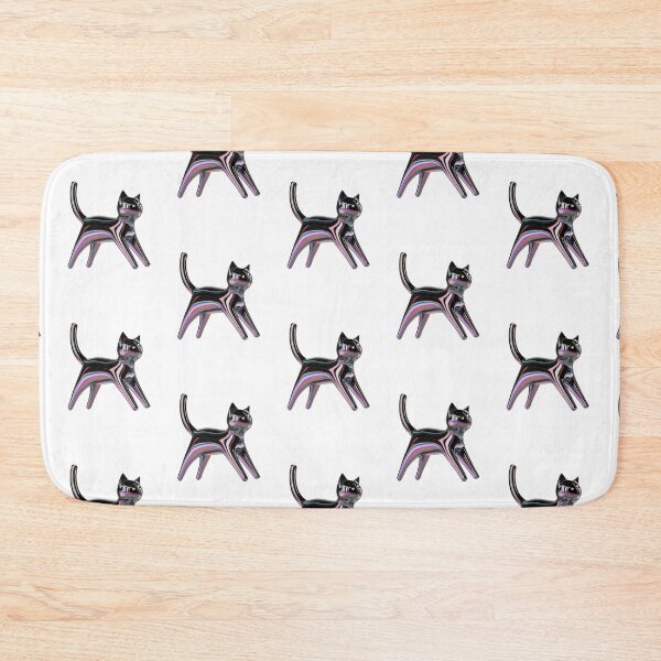 Item preview, holographic 3d cat render illustration designed and sold by ilomuilo.
