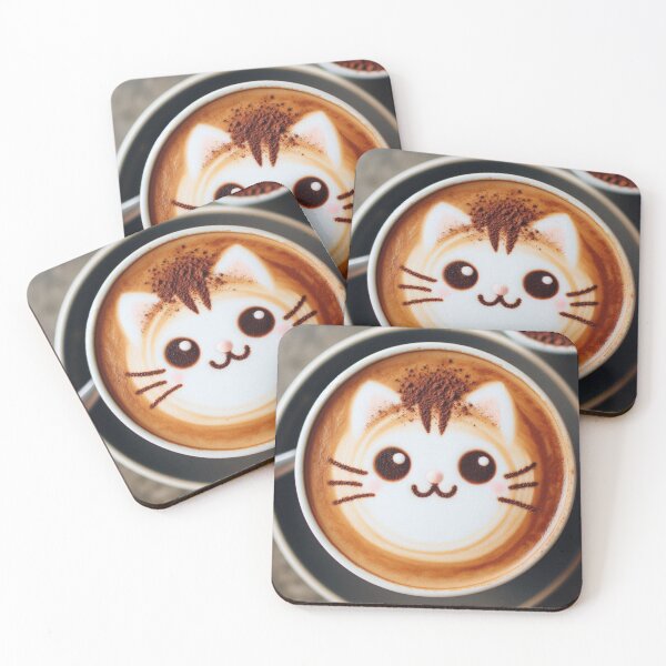 Item preview, Cat-Inspired Beverage Art designed and sold by Sadia  Jannat.