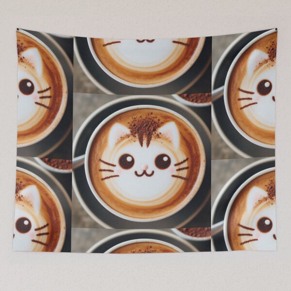 Item preview, Cat-Inspired Beverage Art designed and sold by Sadia  Jannat.