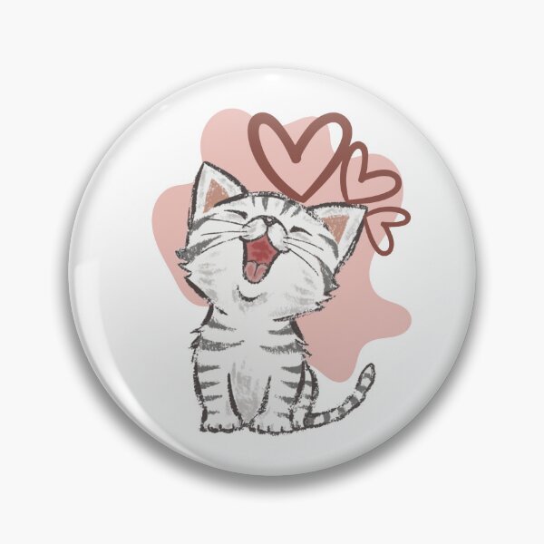 Item preview, Smiling happy cat with pink background designed and sold by priyankajustine.