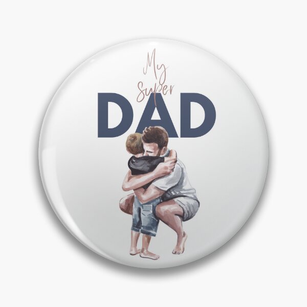 Aperçu de l'œuvre Mon super papa - Illustration touchante du père et de l'enfant créée et vendue par SPfashon.
