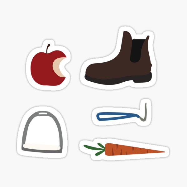 Equestrian Doodle Sticker Pack Sticker