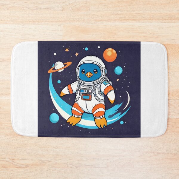 Item preview, Astronaut Penguin Floating in Space designed and sold by TrendyGalaxy.