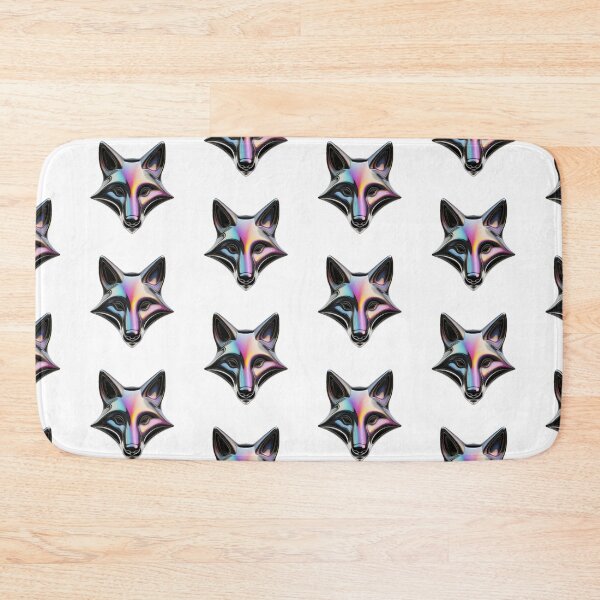 Item preview, holographic 3d fox portrait render illustration designed and sold by ilomuilo.