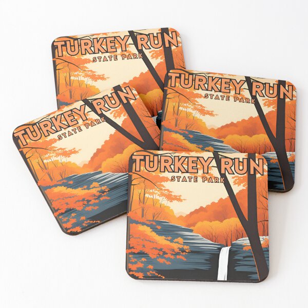 Item preview, Turkey Run State Park Vintage Travel Poster designed and sold by ZionPosteria.