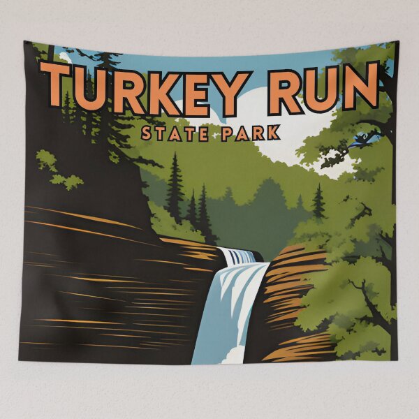 Item preview, Turkey Run State Park Vintage Travel designed and sold by ZionPosteria.