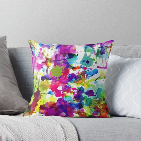 Item preview, Bright Paint Splatter Squares designed and sold by unclestich.
