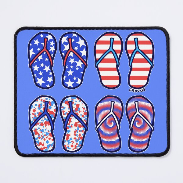 Item preview, July 4th Flip Flops designed and sold by JanGrackle.
