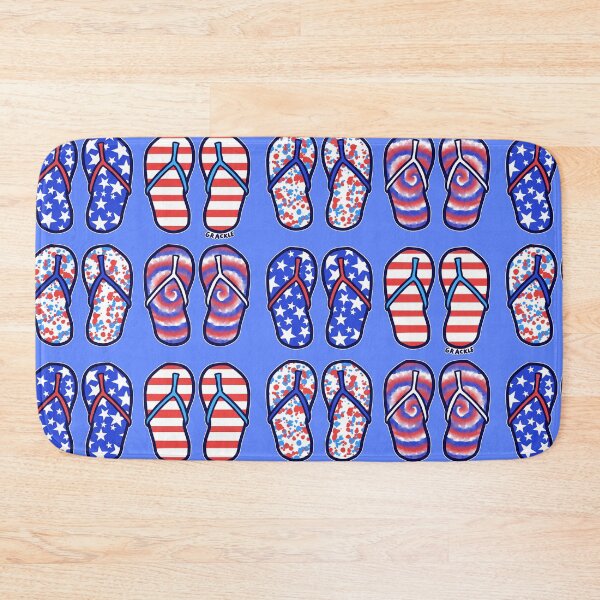 Item preview, July 4th Flip Flops designed and sold by JanGrackle.