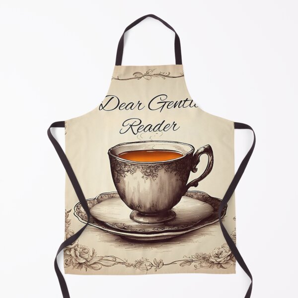 Item preview, Dear Gentle Reader Lady Whistled Whistledown Cup of Tea Print 2024 designed and sold by MarthaJonesa.