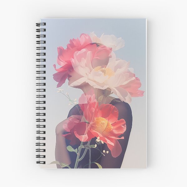 Item preview, "Double Exposure: Woman with Flowers" designed and sold by MacroArtHub.
