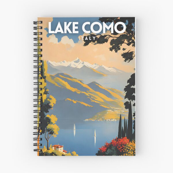 Item preview, Lake Como Retro Poster designed and sold by ZionPosteria.