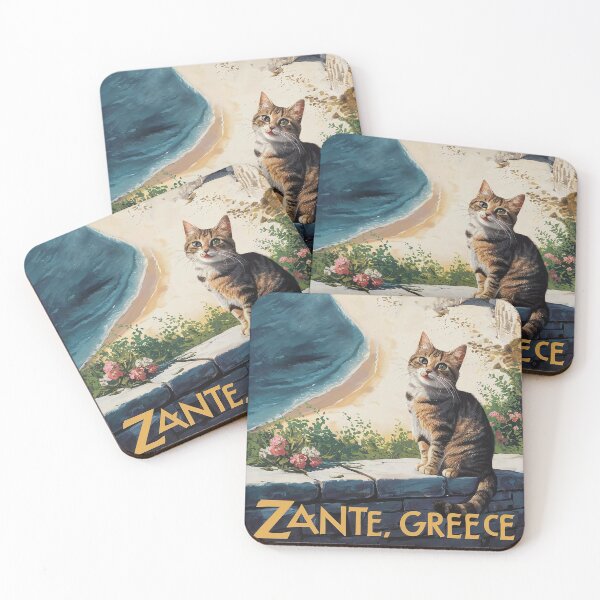 Item preview, Cute Cat In Zante Island designed and sold by miaowlove.