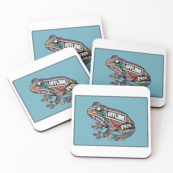 Item preview, OFFLINE BUSY FROG: Embrace the Digital Detox with a Quirky Twist designed and sold by Colorful-Garden.