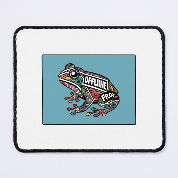 Item preview, OFFLINE BUSY FROG: Embrace the Digital Detox with a Quirky Twist designed and sold by Colorful-Garden.