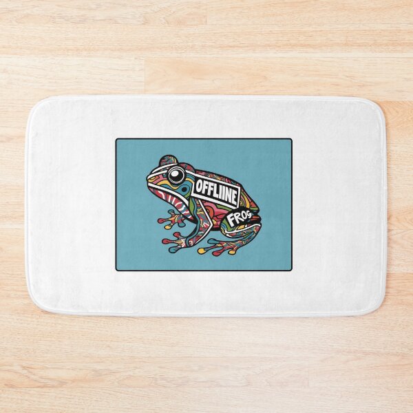 Item preview, OFFLINE BUSY FROG: Embrace the Digital Detox with a Quirky Twist designed and sold by Colorful-Garden.