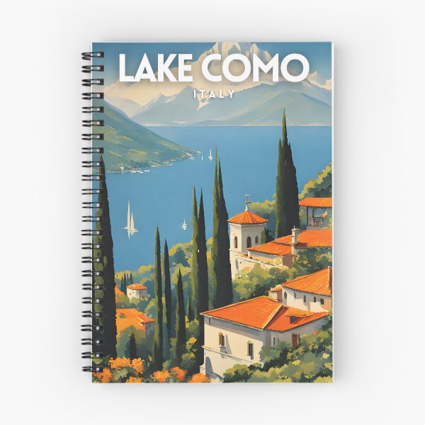 Item preview, Lake Como Retro Travel Art designed and sold by ZionPosteria.