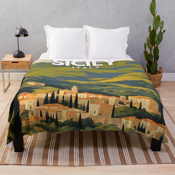 Item preview, Sicily Italy Travel Poster designed and sold by ZionPosteria.