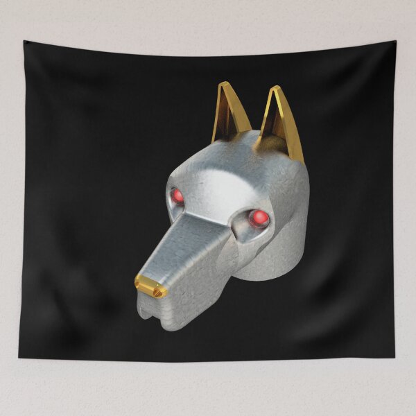 Item preview, Hammered Tin Dog Red Eyes designed and sold by Dog-Planet.