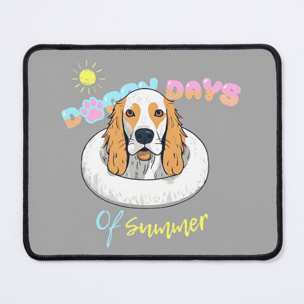 Item preview, Doggy Days of summer aesthetic summer vacation english setter dog in a swimming ring  designed and sold by GoodyPaws.