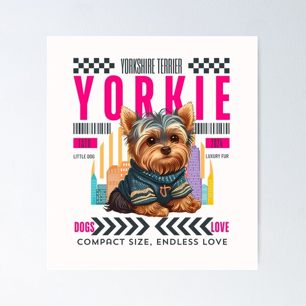 Item preview, Yorkshire terrier : little dog, luxury fur designed and sold by Peerless-Prime.