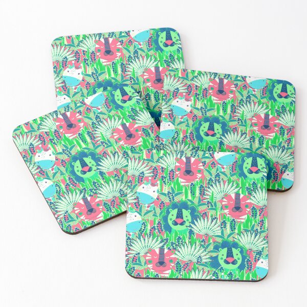 Item preview, Jungle Animals, Green-pink version designed and sold by Alex  Blud.