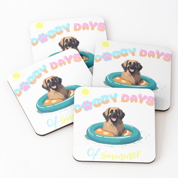Item preview, Doggy Days of summer aesthetic summer vacation leonberger dog in a swimming ring  designed and sold by GoodyPaws.