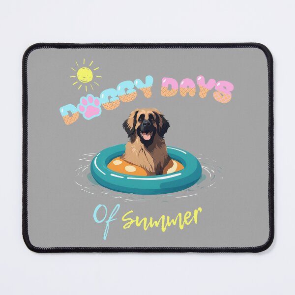 Item preview, Doggy Days of summer aesthetic summer vacation leonberger dog in a swimming ring designed and sold by GoodyPaws.
