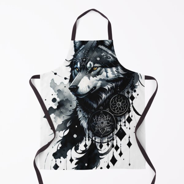 Item preview, wolf, dreamcatcher, art, print, graphics designed and sold by DonnaBlankaArt.