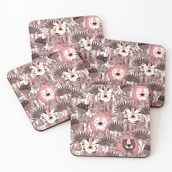 Item preview, Jungle Animals, Pink-brown version designed and sold by Alex  Blud.
