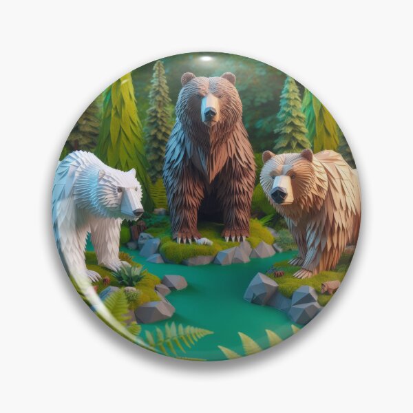 Item preview, Alaskan Nature Roundup - 05:  The Three Bears designed and sold by AlaskaBorg.