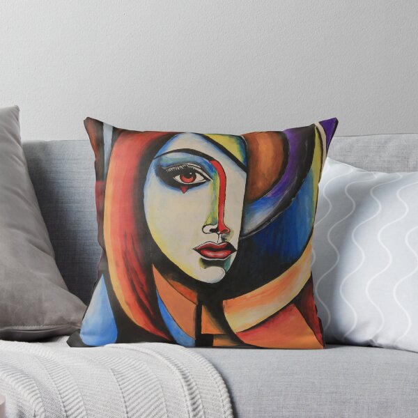 Item preview, colorful monalisa abstract design designed and sold by iSeek.