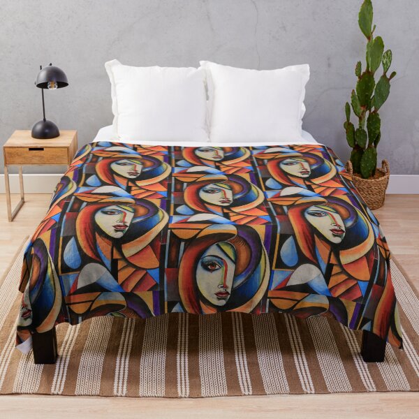 Item preview, colorful monalisa abstract design designed and sold by iSeek.