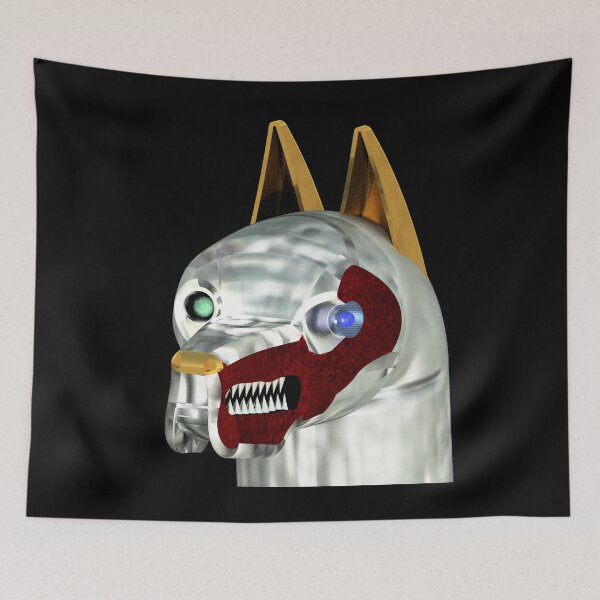 Item preview, Steel and Golden Ears Mad Dog designed and sold by Dog-Planet.