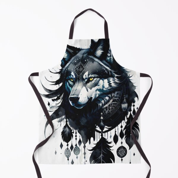 Item preview, wolf, dreamcatcher, art, print, graphics designed and sold by DonnaBlankaArt.