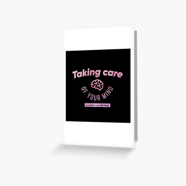 Item preview, Taking care of your mind is a form of self-love black designed and sold by Kalaidax.