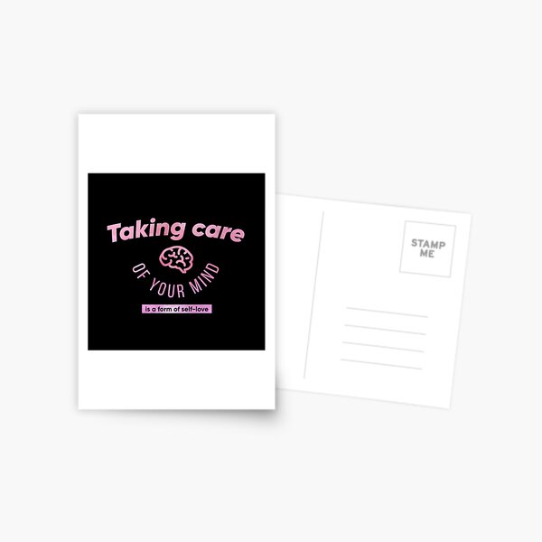 Item preview, Taking care of your mind is a form of self-love black designed and sold by Kalaidax.