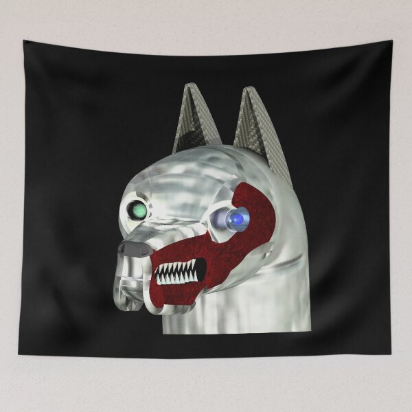 Item preview, Steel and Grey Ears Mad Dog designed and sold by Dog-Planet.