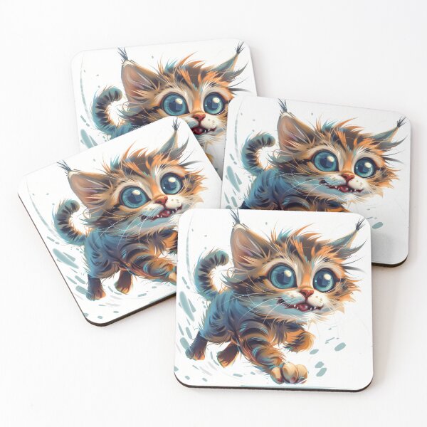 Item preview, Cat with playful paws designed and sold by wolfgangrainer.