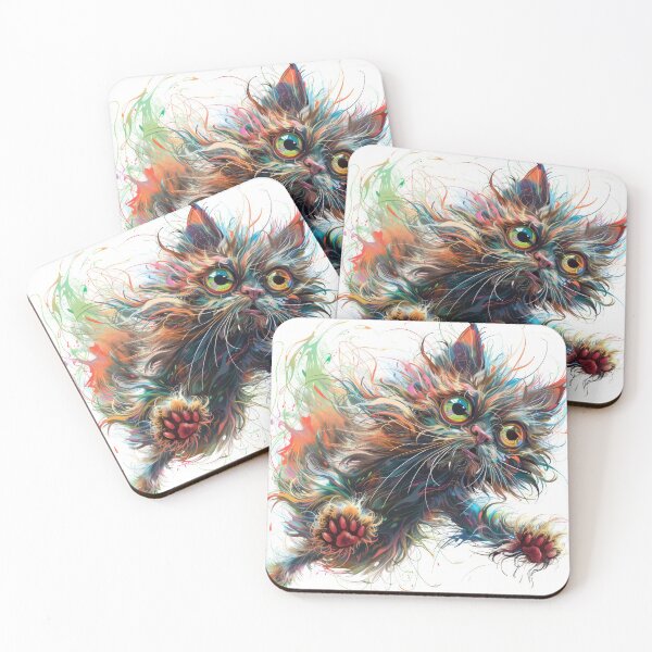 Item preview, Cat with playful paws designed and sold by wolfgangrainer.