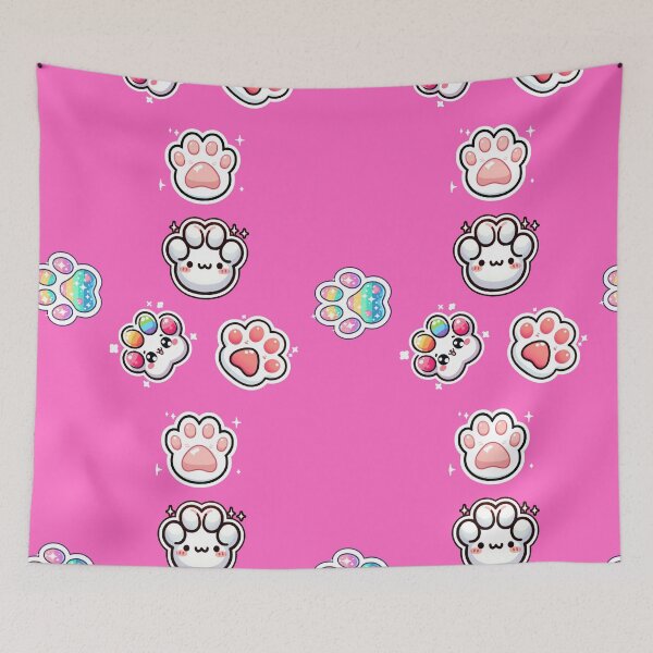 Item preview, VERY KAWAII STYLE DOG PAWS, COLORFUL PATTERN designed and sold by lunacoco81.