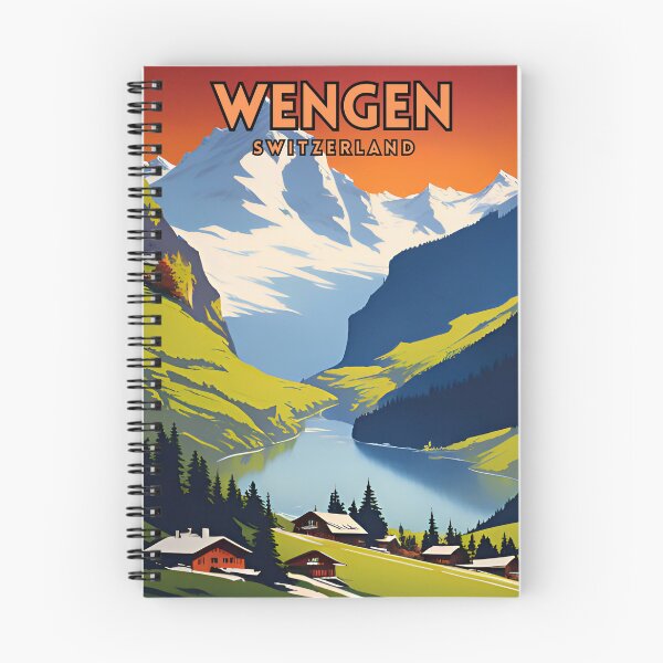 Item preview, Wengen Switzerland Vintage Travel designed and sold by ZionPosteria.