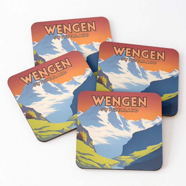 Item preview, Wengen Switzerland Vintage Travel designed and sold by ZionPosteria.