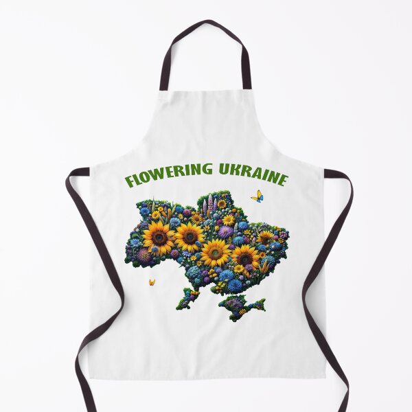 Item preview, Flowering map of Ukraine. Map of Ukraine in flowers. Embroidered map of Ukraine designed and sold by Tatty-shop.